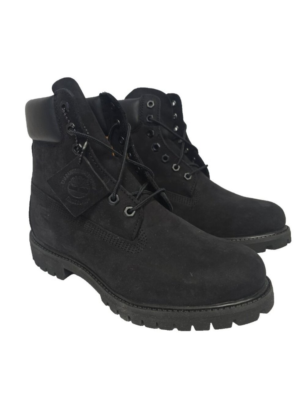 Timberland Men's 10073 6-Inch Premium Nubuck Waterproof Boot Black Size 9W